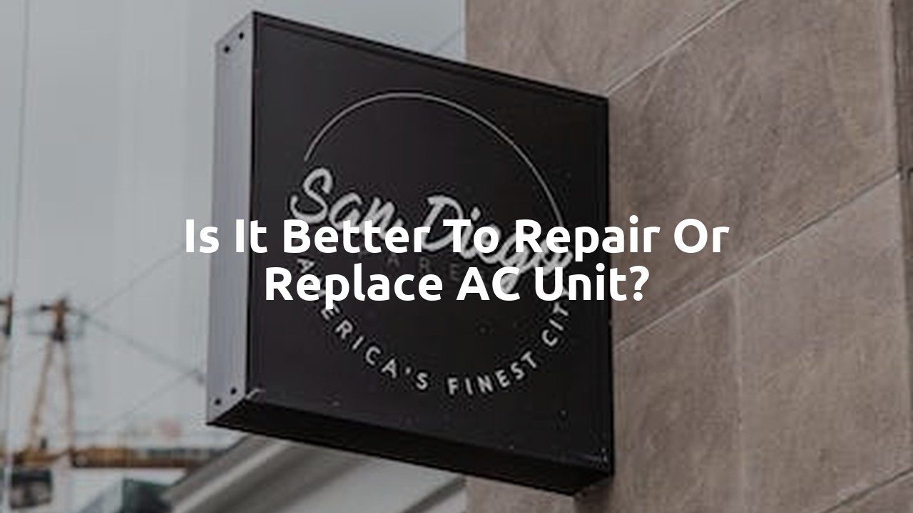 Is it better to repair or replace AC unit?