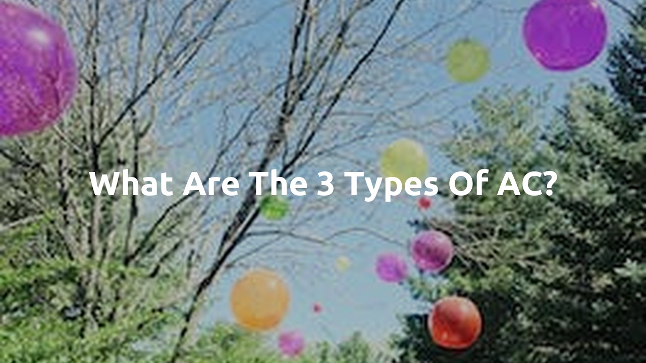 What are the 3 types of AC?